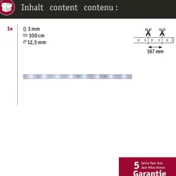 MaxLED 250 Strip LED Extension 1m 6500K revêtue 4W 300lm/m 6500K