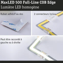 MaxLED 500 Strip LED Extension COB Edge 90 2700K 0,3W 833lm m 2700K