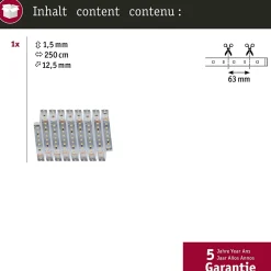MaxLED 1000 Strip LED Extension 2,5m Blanc chaud 18W 1100lm/m 2700K