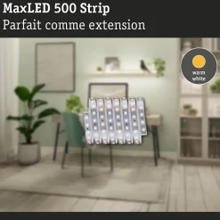 MaxLED 500 Strip LED Extension 2,5m blanc chaud 9W 550lm/m 2700K
