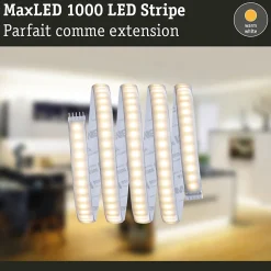 MaxLED 1000 Strip LED Extension 1m Blanc chaud revêtue 12W 1100lm/m 2700K