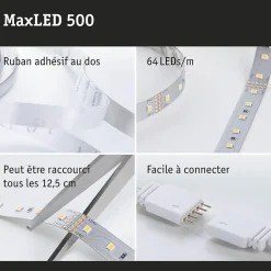 MaxLED 500 Strip LED Extension 1m blanc chaud 3,6W 550lm/m 2700K