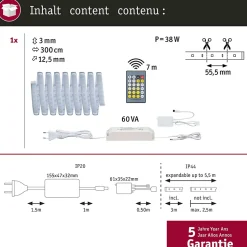 MaxLED 1000 Strip LED Kit de base 3m Tunable White revêtue 32W 1020lm/m Tunable White 60VA