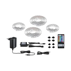 MaxLED 250 Strip LED Kit de base 4,3m RGBW+ 4,3m revêtue 22W 233lm/m 28 LEDs/m RGBW+ 24VA