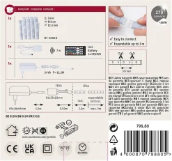 MaxLED 250 Strip LED Kit de base 1,5m RGBW+ 1,5m revêtue IP44 10W 270lm/m 30 LEDs/m RGBW+ 24VA