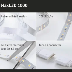 MaxLED 1000 Strip LED Kit de base 1,5m Blanc neutre 11W 1100lm/m 4000K 30VA