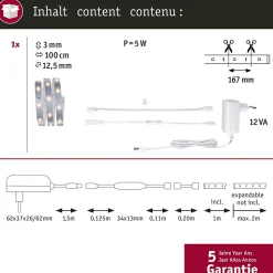 MaxLED 250 Strip LED Kit de base 1m 2700K 1m 4W 300lm/m 30 LEDs/m 2700K 12VA