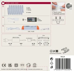 MaxLED 1000 Strip LED Kit de base 3m RGBW revêtue 33W 1000lm/m RGBW+ 75VA