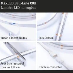 MaxLED 1000 Strip LED Kit de base COB 3m RGBW 27W 1038lm/m RGBW+ 60VA