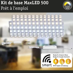 MaxLED 500 Strip LED Smart Home Zigbee 3.0 Kit de base 5m Tunable White revêtue 26W 550lm/m Tunable White 50VA