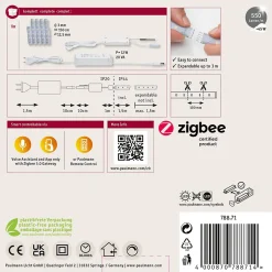 MaxLED 500 Strip LED Smart Home Zigbee 3.0 Kit de base 1,5m Tunable White revêtue 9W 550lm/m Tunable White 20VA