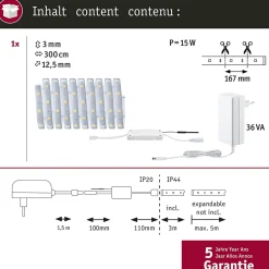 MaxLED 250 Strip LED Smart Home Zigbee 3.0 Kit de base 3m Tunable White