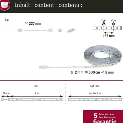 MaxLED Stair Strip LED Extension 5m 5W 350lm 2700K
