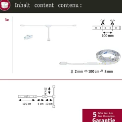 MaxLED Stair Strip LED Extension 3x 1m 3x0,6W 3x192lm 2700K