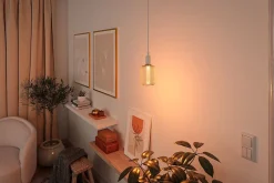 Metallic Glow Standard 230 V Ampoules LED Zyl E27 Spiral 200lm 4,2W 1800K Laiton