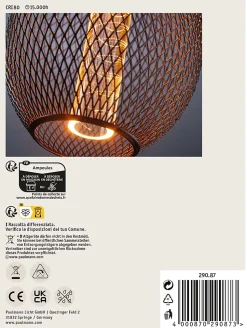 Metallic Glow Standard 230 V Globe LED E27 Spiral 200lm 4,2W 1800K Noir