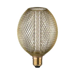 Metallic Glow Standard 230 V Globe LED E27 Spiral 200lm 4,2W 1800K Laiton