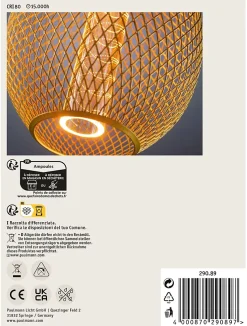 Metallic Glow Standard 230 V Globe LED E27 Spiral 200lm 4,2W 1800K Laiton