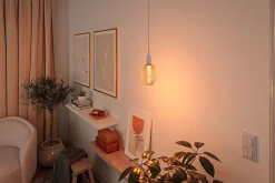 Metallic Glow Standard 230 V Globe LED E27 Helix 130lm 3,5W 1800K Laiton