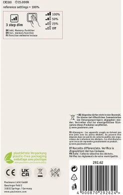 Metallic Glow Standard 230 V Ampoules LED Zyl 160lm 4W 1800K gradable Noir