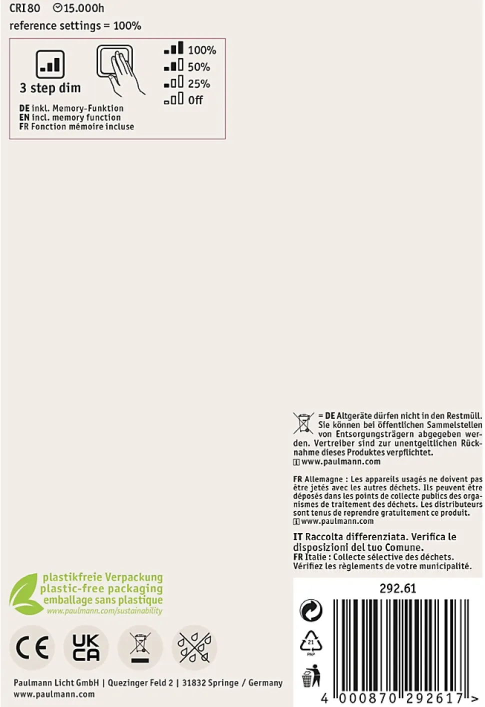 Metallic Glow Standard 230 V Globe LED 160lm 4W 1800K gradable Noir