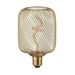 Metallic Glow Standard 230 V Ampoules LED Zyl 180lm 4W 1800K gradable Laiton