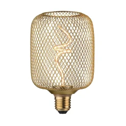 Metallic Glow Standard 230 V Ampoules LED Zyl 180lm 4W 1800K gradable Laiton