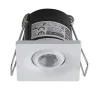Mini spot LED 1W orientable carré blanc