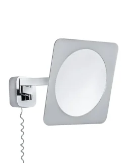 Miroir cosmétique LED Bela Avec ampoule IP44 3000K 260lm 230V 5,7W Chrome Blanc Miroir