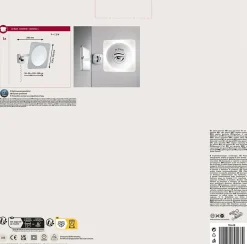 Miroir cosmétique LED Bela Avec ampoule IP44 3000K 260lm 230V 5,7W Chrome Blanc Miroir