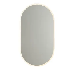 Miroir de salle de bain moderne avec LED et variateur tactile - Bouwina