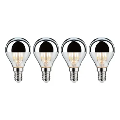 Modern Classic Edition Standard 230 V Sphérique LED Calotte réflectrice E14 4x440lm 4x4,8W 2700K gradable Calotte argentée