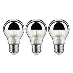 Modern Classic Edition Standard 230 V Ampoule LED Calotte réflectrice E27 3x600lm 3x6,5W 2700K Calotte argentée
