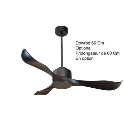 Modulo de KlassFan - déstratificateur d'air avec thermostat déclencheur gris basalte KL DC1 P2Bk