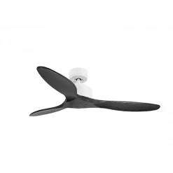 Modulo de KlassFan - Super destratificateur et ventilateur DC 132 cm Blanc pales bois noir sans Lumière 25 à 40 m²