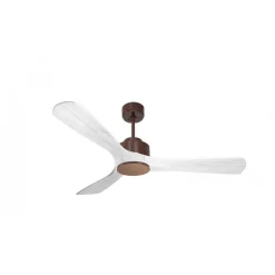 Modulo de KlassFan - Super destratificateur et ventilateur DC 132 cm Marron pales bois blanc sans Lumière 25 à 40 m²