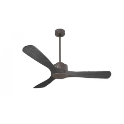 Modulo de KlassFan - Super destratificateur et ventilateur DC 132 cm Chocolat pales bois noir sans Lumière 25 à 40 m²