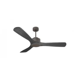 Modulo de KlassFan - Super destratificateur et ventilateur DC 132 cm Chocolat pales bois noir sans Lumière 25 à 40 m²