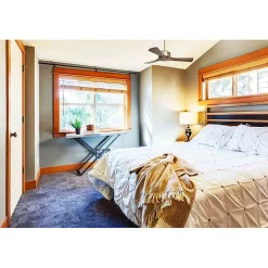 Modulo de KlassFan - Super destratificateur et ventilateur DC 106 cm Laiton pales bois sombre sans Lumière 15 à 20 m²