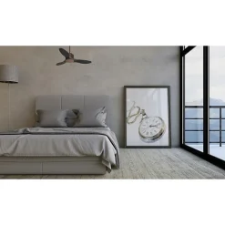 Modulo de KlassFan - Super destratificateur et ventilateur DC 106 cm Marron pales bois noir sans Lumière 15 à 20 m²