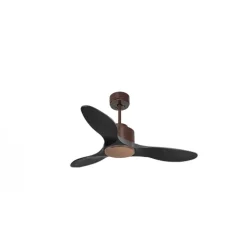 Modulo de KlassFan - Super destratificateur et ventilateur DC 106 cm Marron pales bois noir sans Lumière 15 à 20 m²