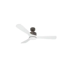 Modulo de KlassFan - Super destratificateur et ventilateur DC 132 cm Chocolat bois blanc Lumière dimmable 25 à 40 m²