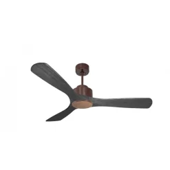 Modulo de KlassFan - Super destratificateur et ventilateur DC 132 cm Marron pales bois noir sans Lumière 25 à 40 m²
