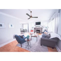 Modulo de KlassFan - Super destratificateur et ventilateur DC 132 cm Marron pales bois noir sans Lumière 25 à 40 m²