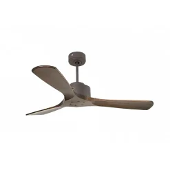 Modulo de KlassFan - Super destratificateur et ventilateur DC 132 cm Chocolat pales bois sombre sans Lumière 25 à 40 m²