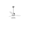 Modulo de KlassFan - Super destratificateur et ventilateur DC 106 cm Chrome pales bois blanc sans Lumière 15 à 20 m²