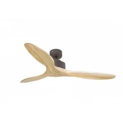 Modulo de KlassFan - Super destratificateur et ventilateur DC 132 cm Chocolat pales bois clair sans Lumière 25 à 40 m²