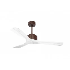 Modulo de KlassFan - Super destratificateur et ventilateur DC 132 cm Marron pales bois blanc sans Lumière 25 à 40 m²