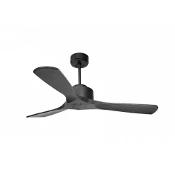 Modulo de KlassFan - Super destratificateur et ventilateur DC 132 cm Gris basalte pales bois noir sans Lumière 25 à 40 m²