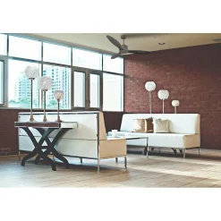 Modulo de KlassFan - Super destratificateur et ventilateur DC 132 cm Chocolat pales bois noir sans Lumière 25 à 40 m²